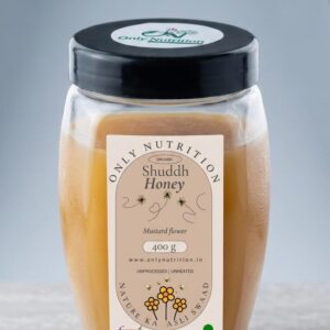 Only Nutrition Raw Mustard Honey (100% Pure & Naturally Crystallized)