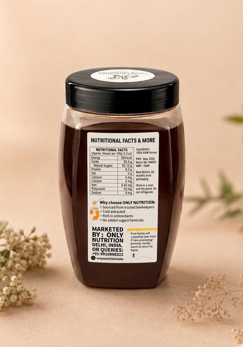 Only Nutrition | Raw Ajwain Honey (100% Pure & Unfiltered) - Image 3