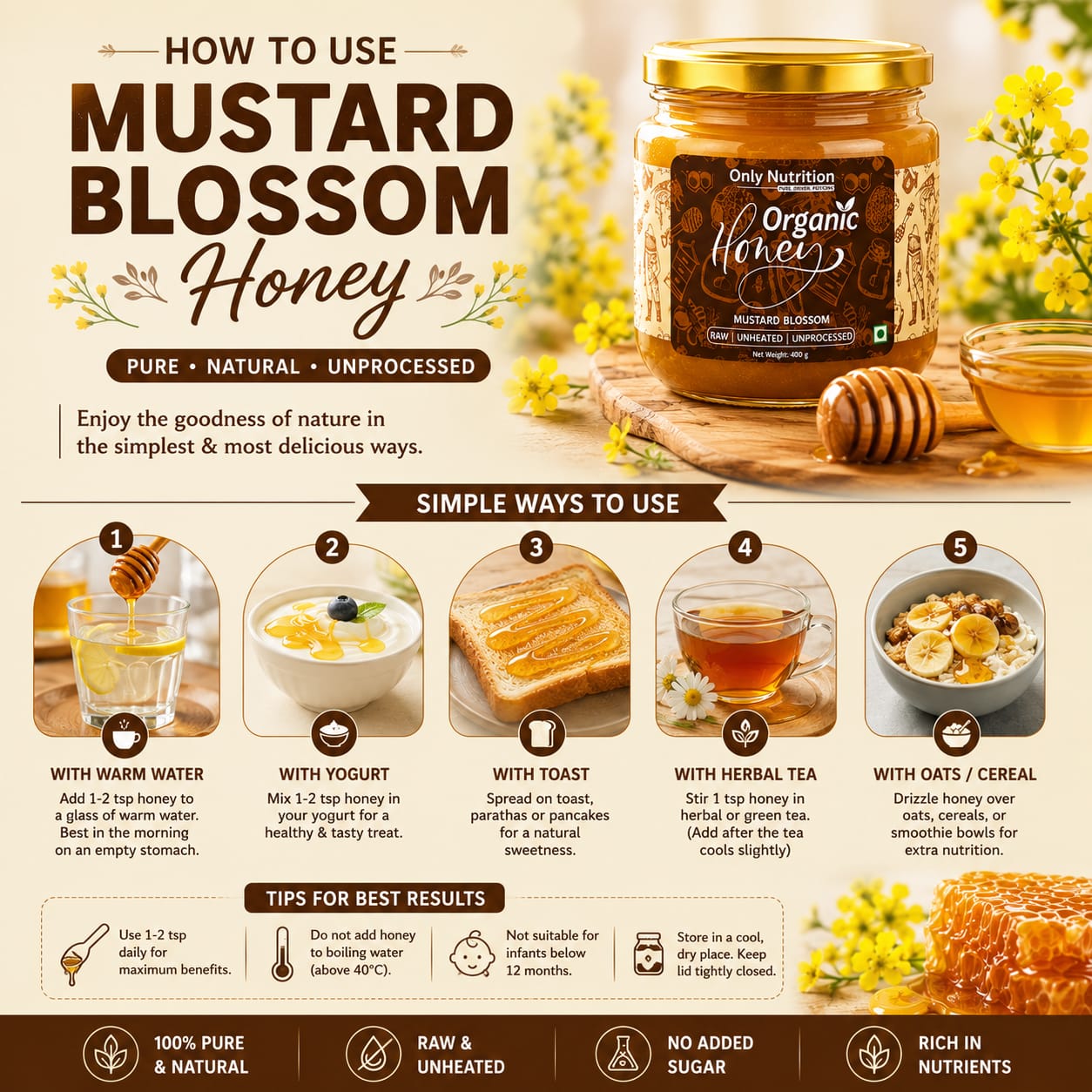 Raw Mustard Honey - Image 3
