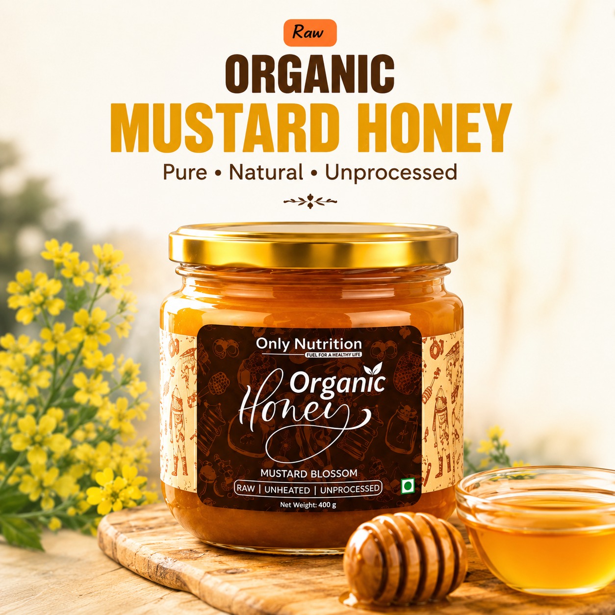 Raw Mustard Honey